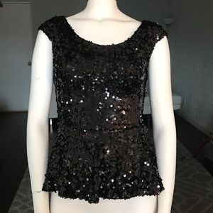 NWT Arden B Sequin Peplum Top